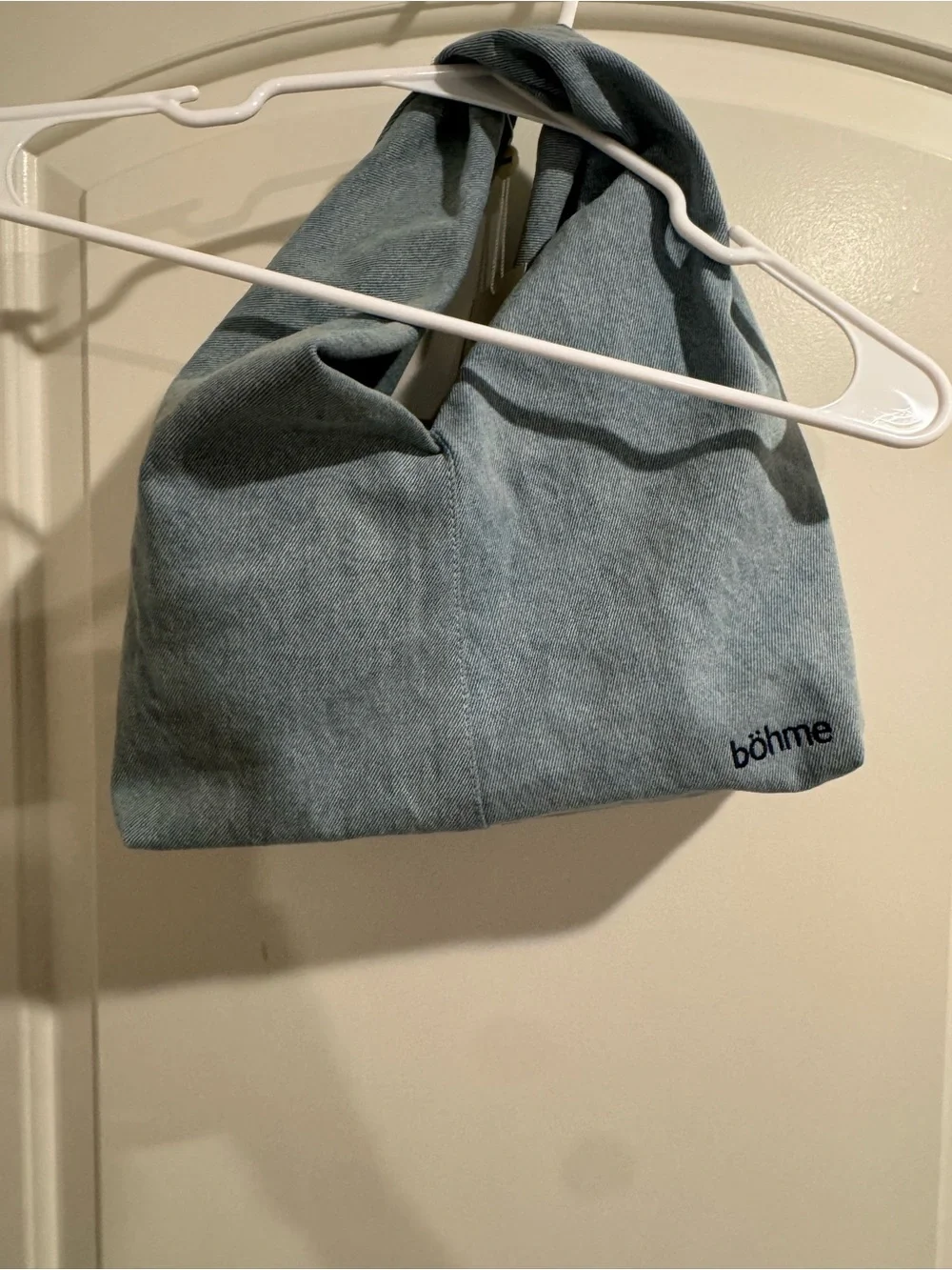 bohme Light Blue denim Hobo Bag